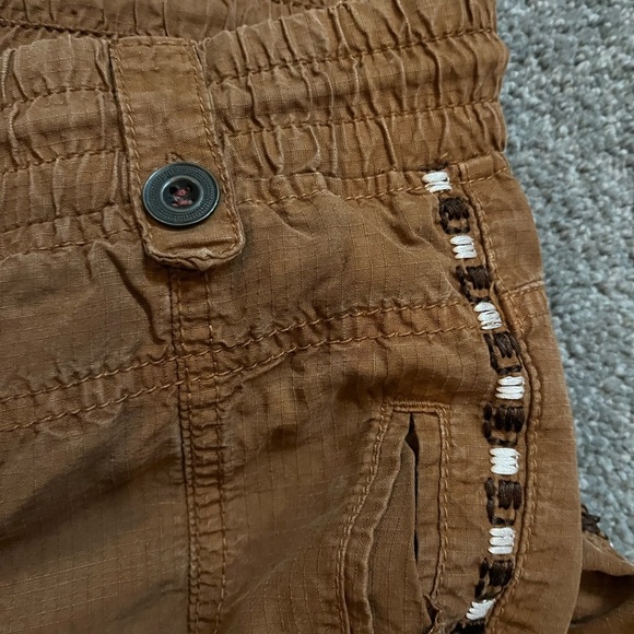 Anthropologie Brown Street Joggers Embroidered Side Detailing XS - Picture 14 of 16